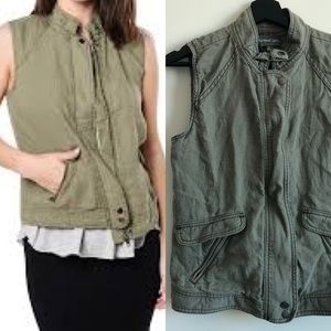 Michael Stars Linen Zip Up Vest